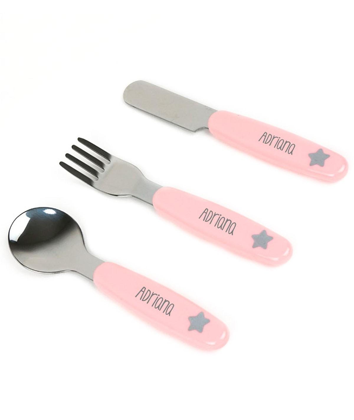 Cubiertos Infantiles Personalizados Mi Pipo Estrella - Nanetes #